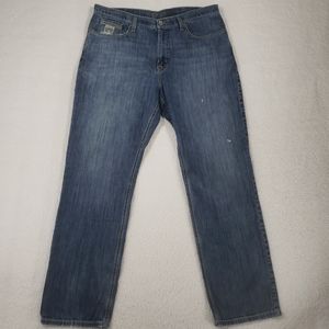 🚫SOLD🚫 CINCH White Label straight western style jeans distressed mens size 38